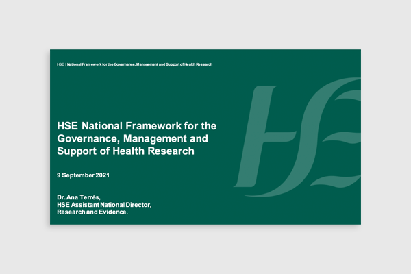 hse research governance framework